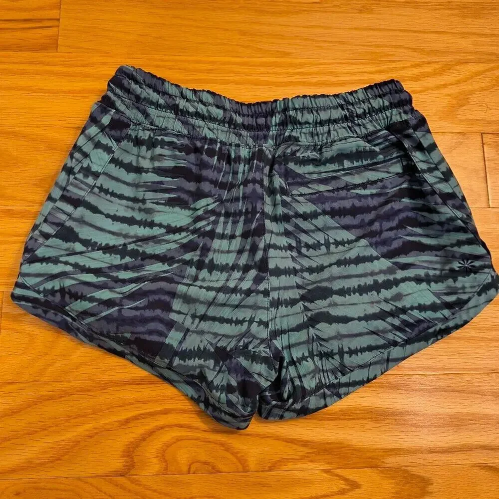 Kids Green & Black Tie-Dye Athletic Shorts - Brand Unspecified